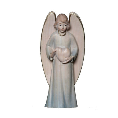 Guardian Angel with Maple Wood Heart, Val Gardena Craftsmanship