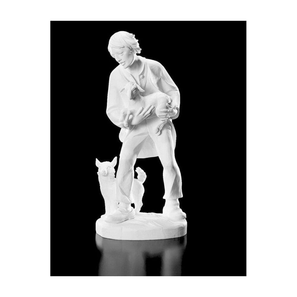 12 Piece White Resin Nativity