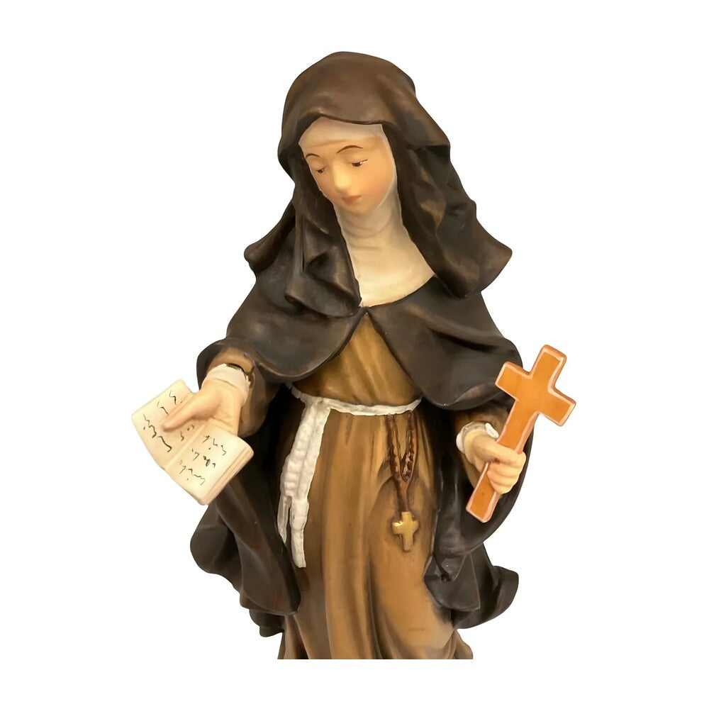 Sculpture of Saint Louise de Marillac in Val Gardena Wood