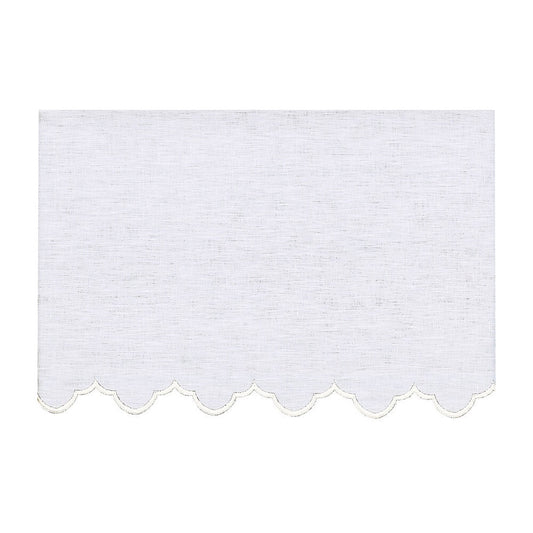 White Silk Embroidered Altar Cloth - Design BV1