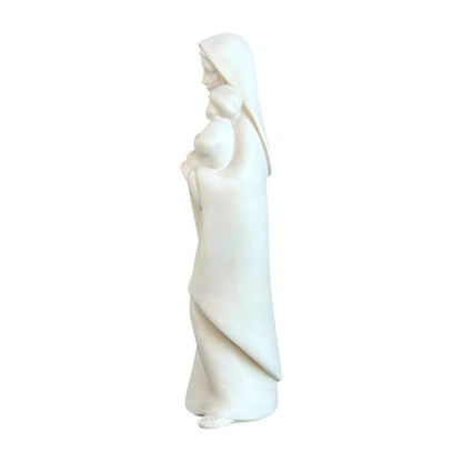 Modern Madonna and Child Sculpture in Maple and Lime wood Val Gardena