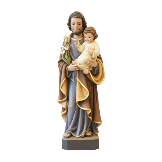 Saint Joseph with Child and Lily, Fiberglass Statue