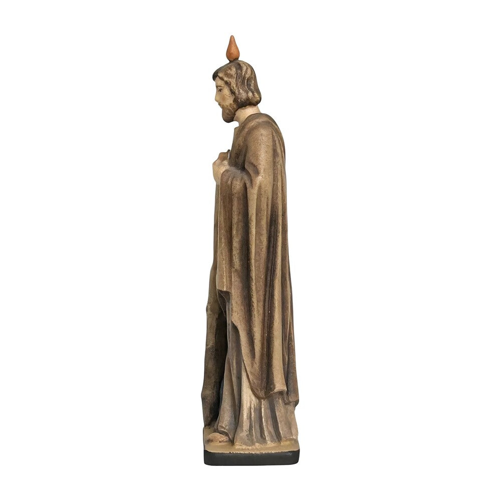 Statue of Saint Jude Thaddeus Carved in Val Gardena Wood