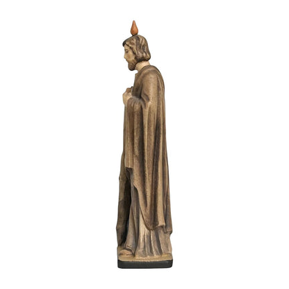 Statue of Saint Jude Thaddeus Carved in Val Gardena Wood