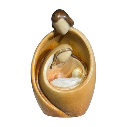 Modern Style Nativity Scene in wood