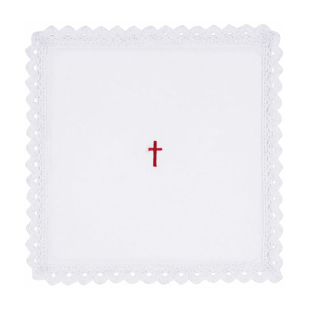 Lace Trim Cross Altar Linen Gift Set