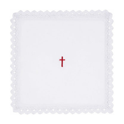 Lace Trim Cross Altar Linen Gift Set