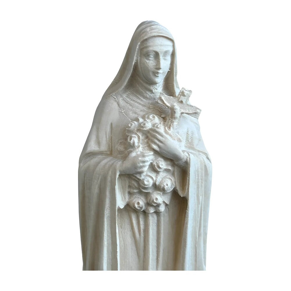 Statue of Saint Thérèse of Lisieux in hand-carved and hand-painted wood