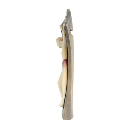 Stylized Modern Wooden Crucifix | Sacred Art Val Gardena