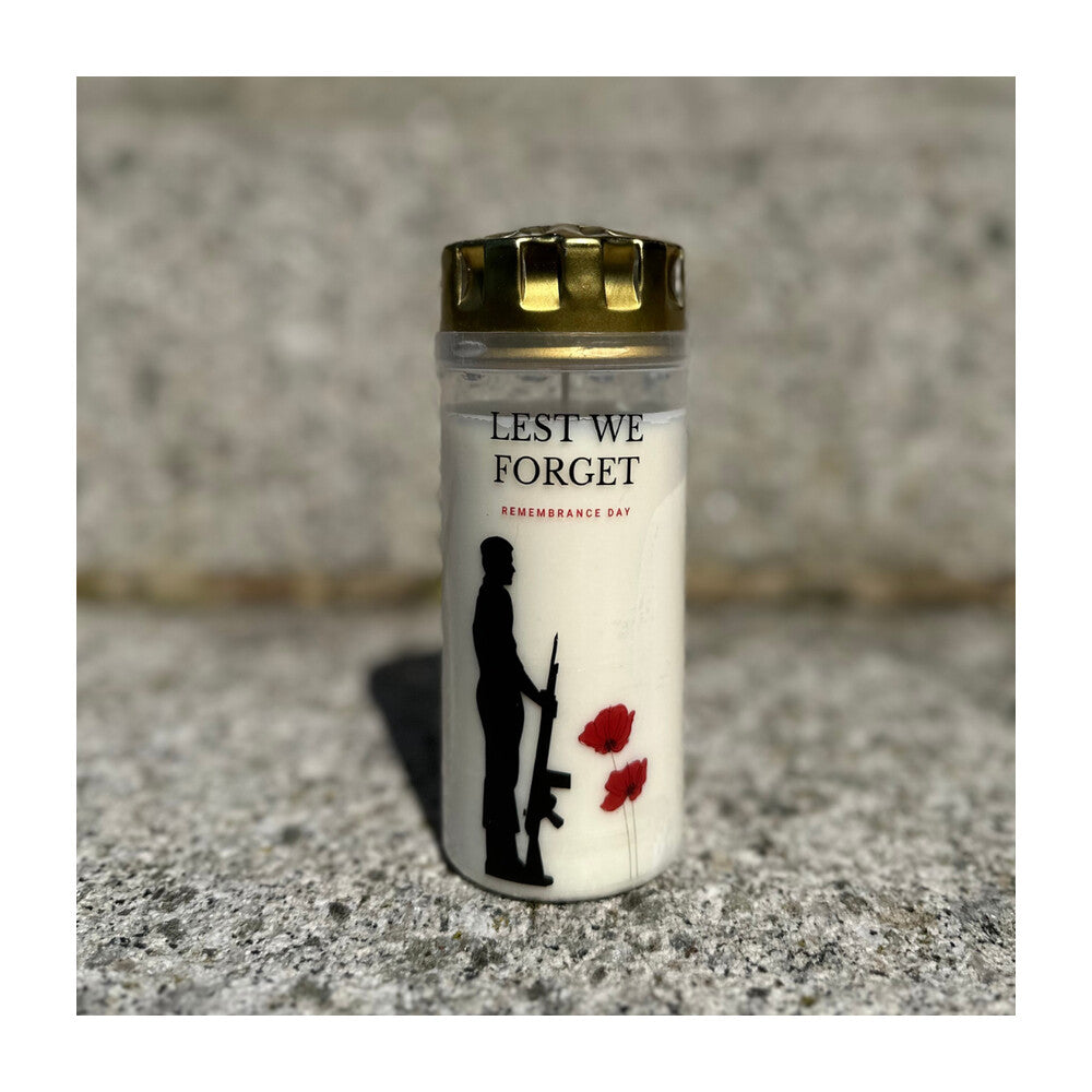 4-Day White Tribute Memorial Candles