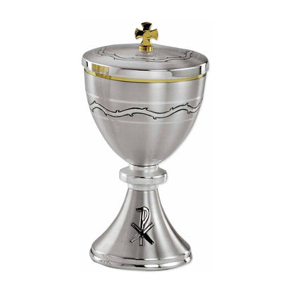 7 5/8" High Vine & Chi Rho Ciborium