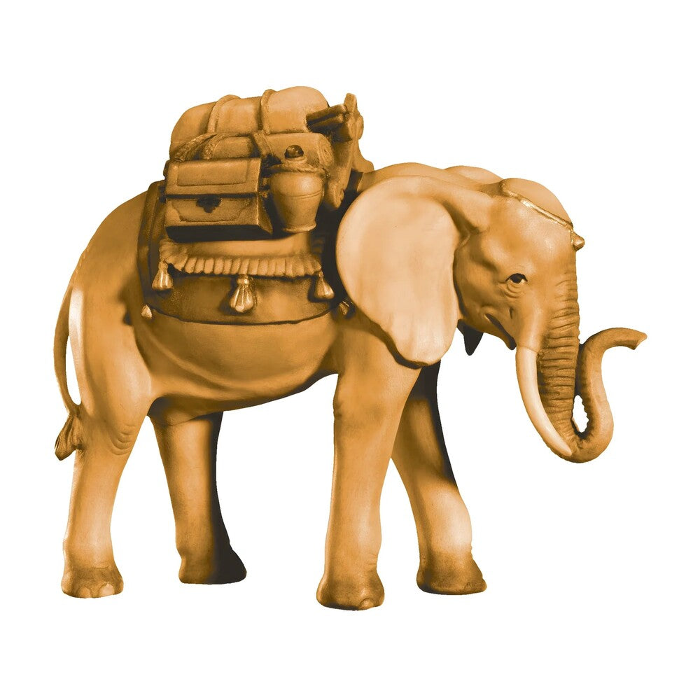 Elephant with Load in Maple Wood