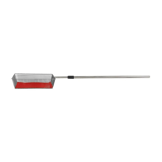 Offering Basket with Retractable Handle - Silver