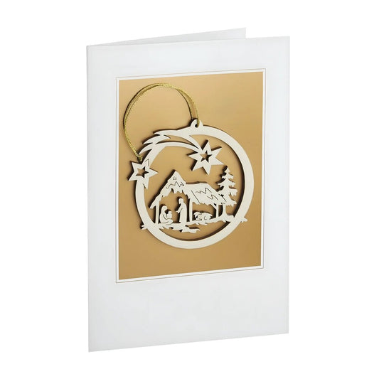 Holy Family with Star Christmas Card