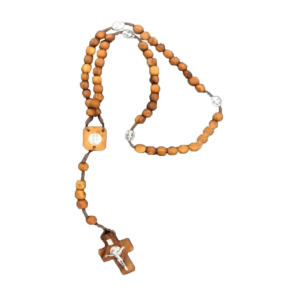 Rosary in Olive long in wood 18 inch