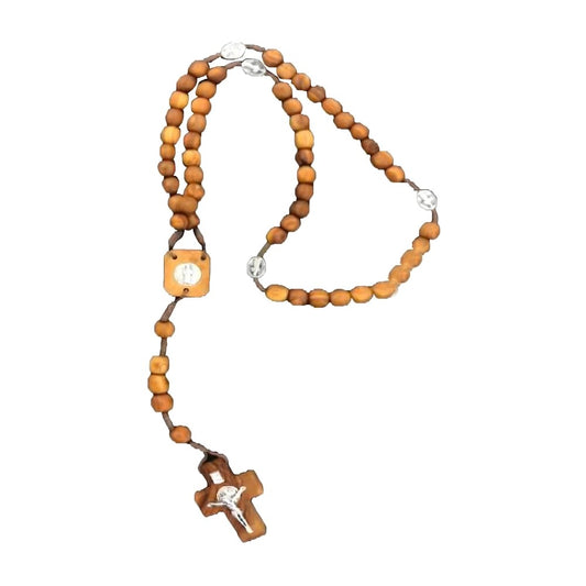 Rosary in Olive long in wood 18 inch