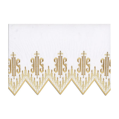 Gold Silk Embroidered Altar Cloth - Design BV1408G