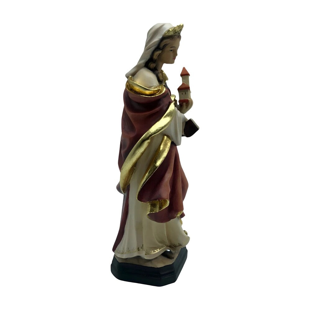 Wood Sculpture Saint Matilda, Queen and Founder, Val Gardena