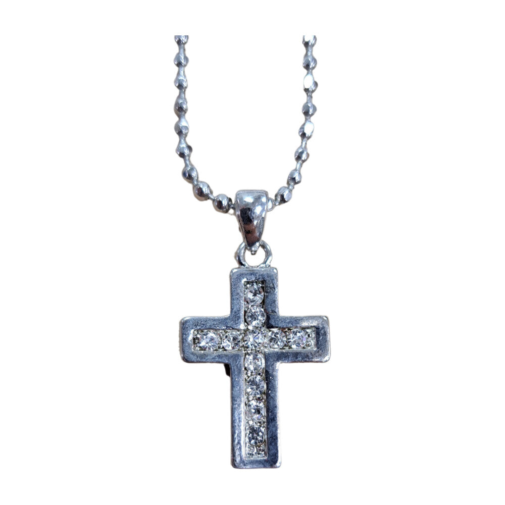Silver Chain and Cross