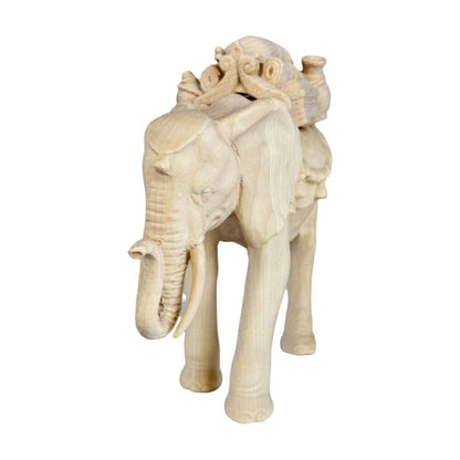 Elephant with Saddle - Maple Wood