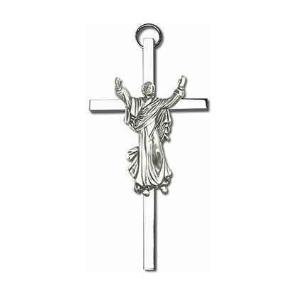 Risen Christ 4" Metal Wall Cross 4830