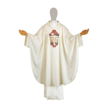 Pure Wool Concelebration Grapes Chasuble - Available in 4 Liturgical Colours