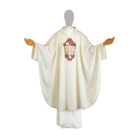 Pure Wool Concelebration Grapes Chasuble - Available in 4 Liturgical Colours