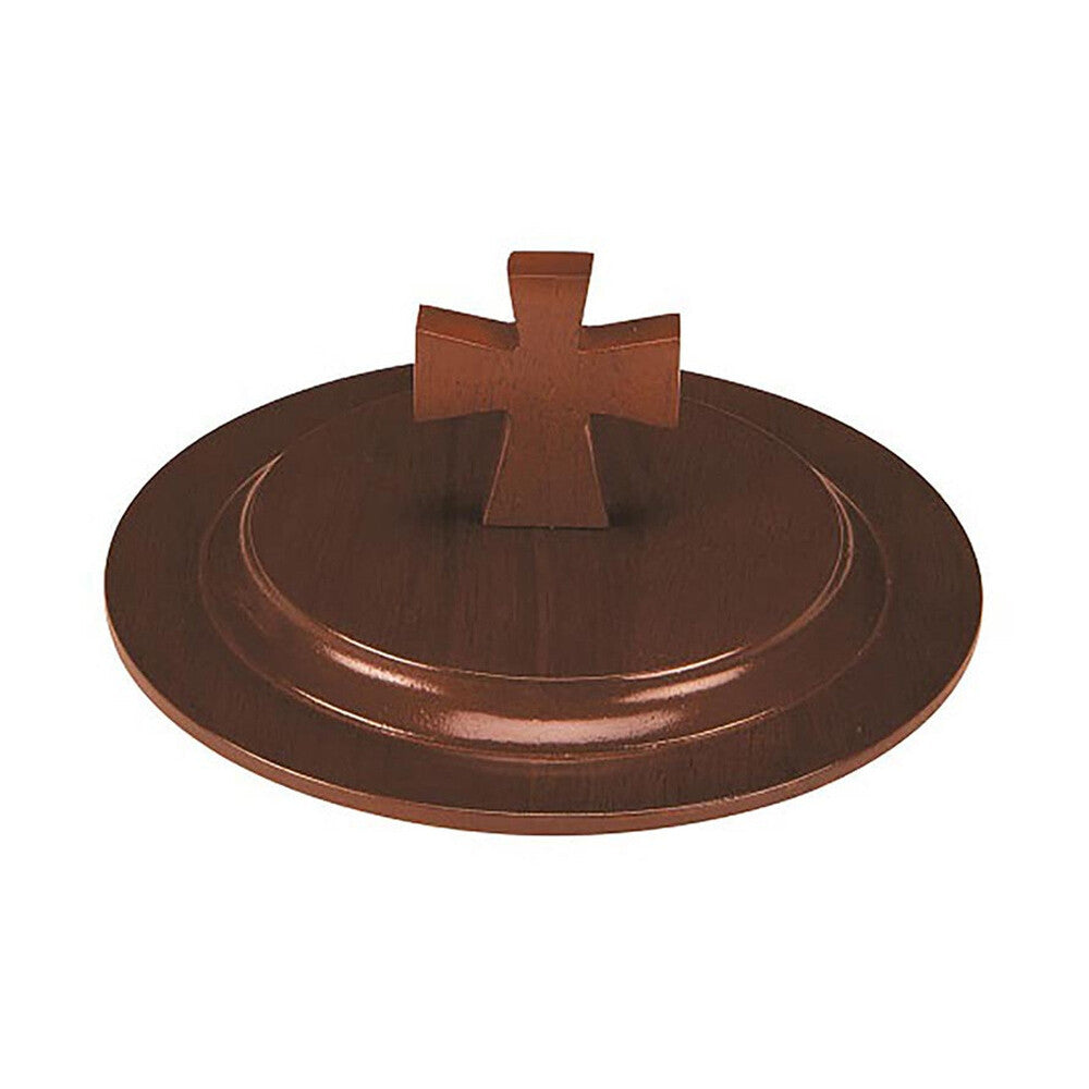 Walnut Stain Wood  Stacking Bread Plate Lid