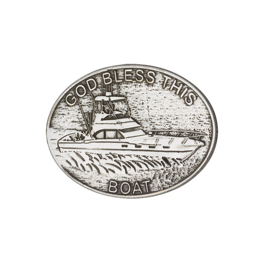 God Bless This Boat Visor Clip