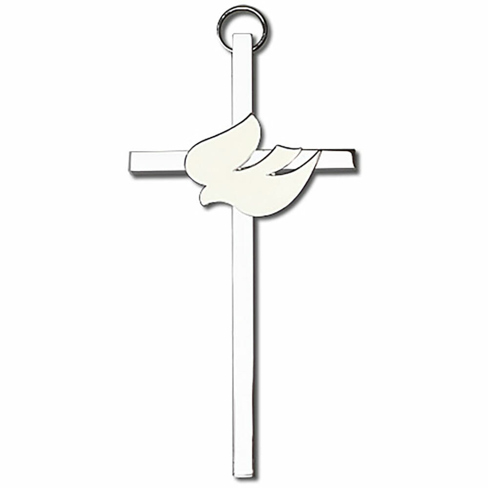 Holy Spirit 6" Metal Wall Cross 4911