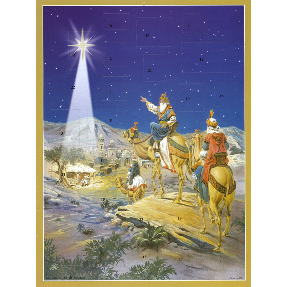 The Holy Three Kings Follow The Star Advent Calendar F.A. Dumont