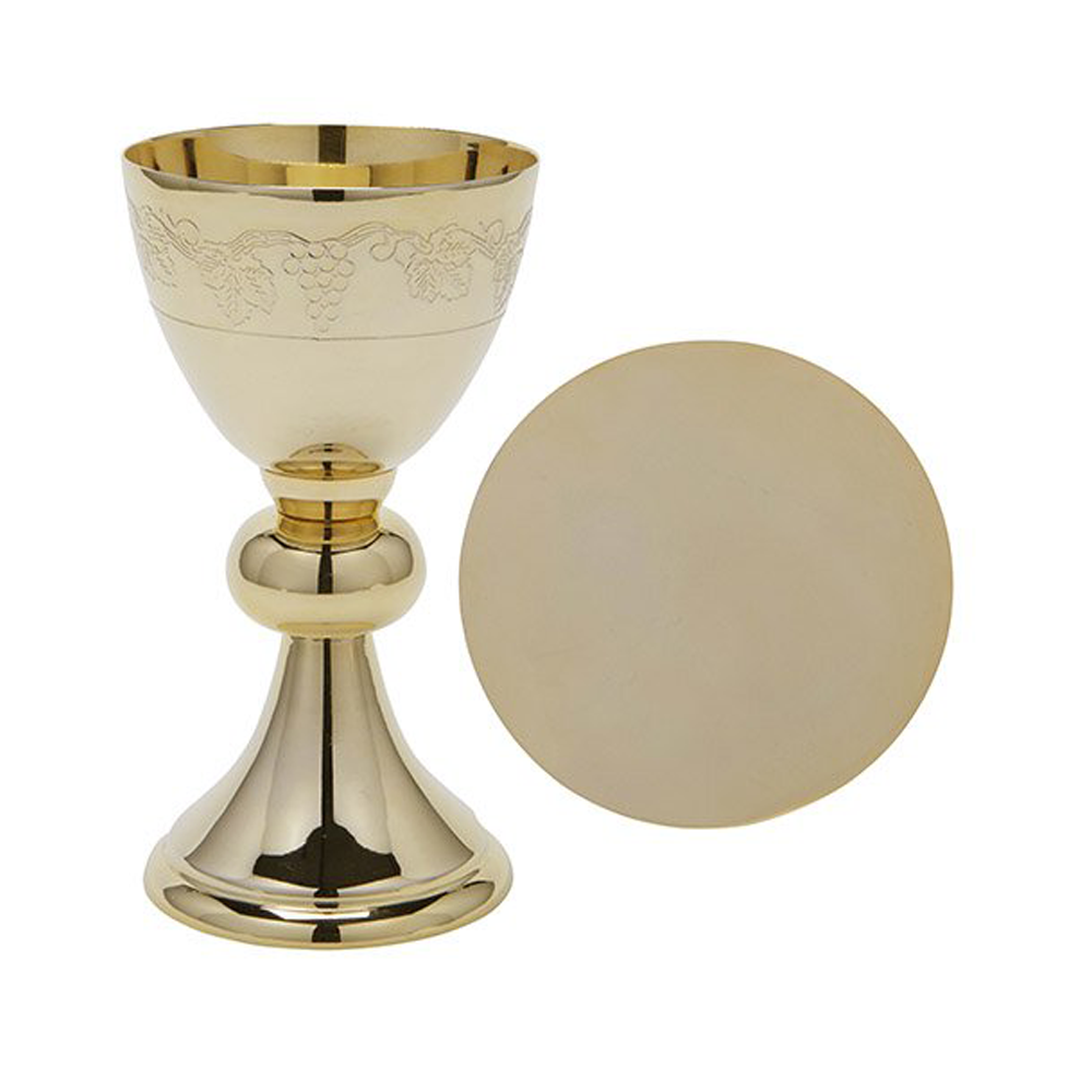 7 1/2" High Chalice with Paten Set