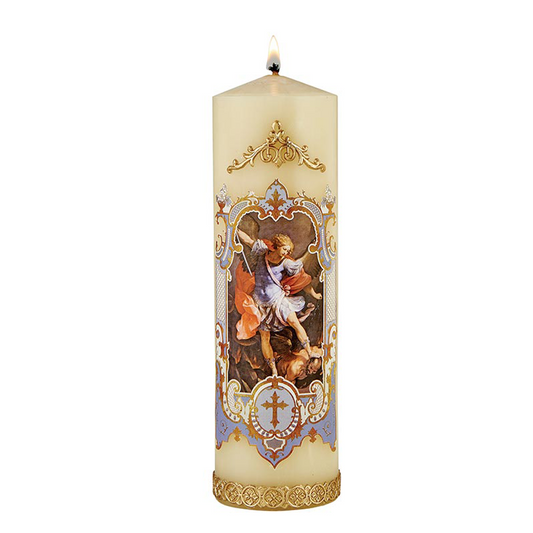 Vintage Devotional Candle - Saint Michael