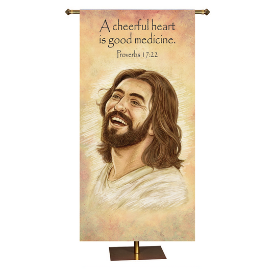Laughing Jesus Banner