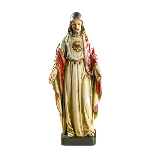 8" High Sacred Heart Statue