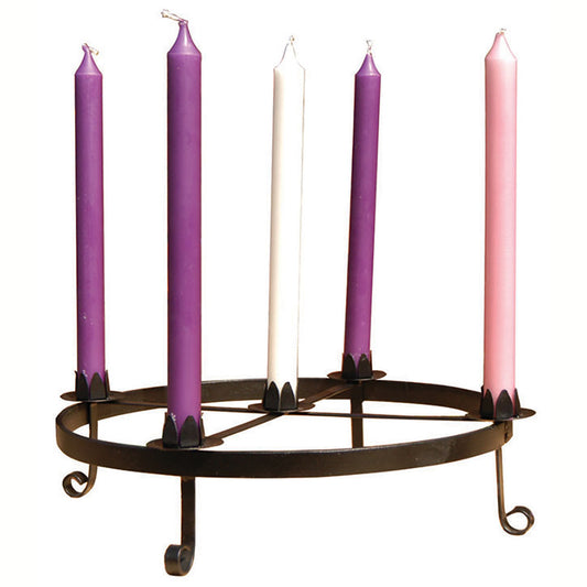 Wrought Iron Advent Rings For 1" Candles