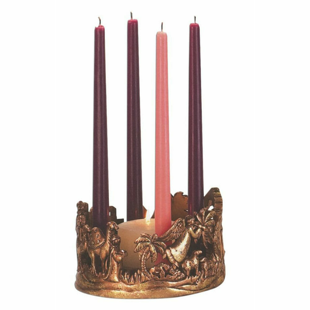 Nativity Advent Candleholder