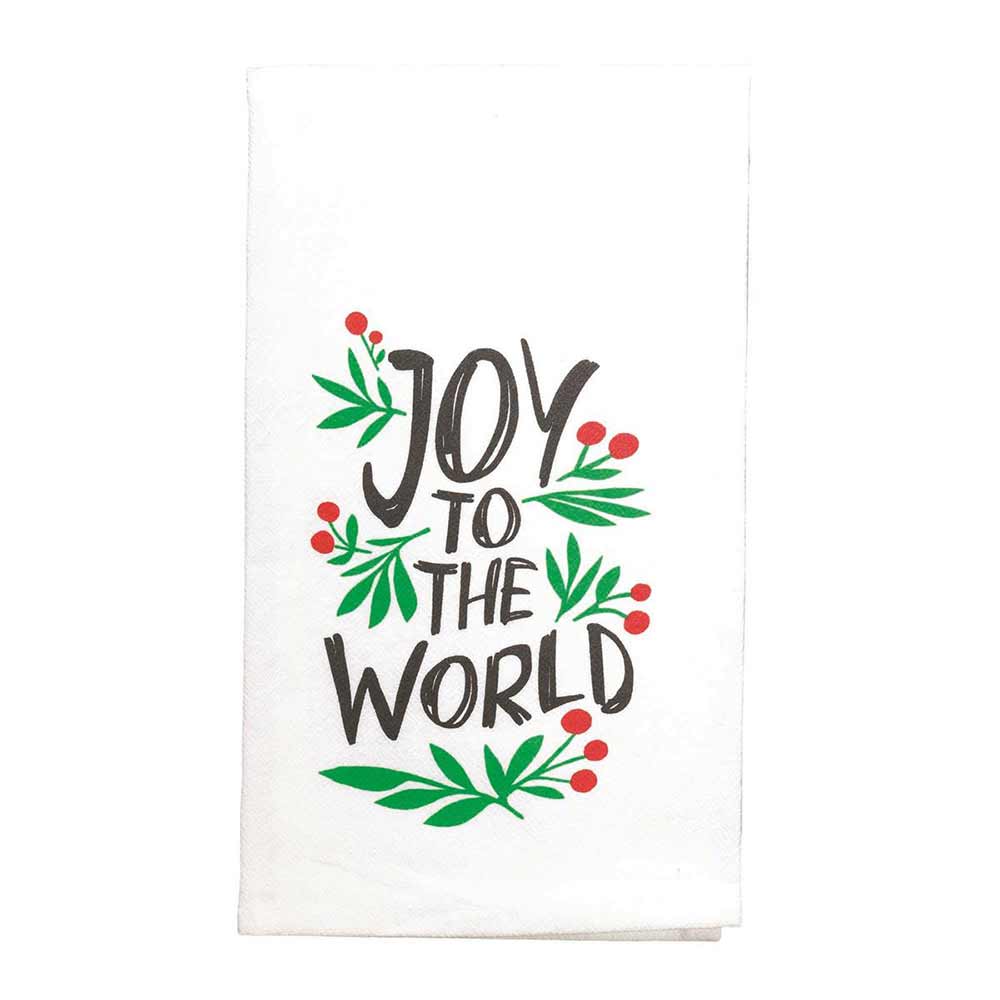 Joy To The World Cotton Flour Sack Towel