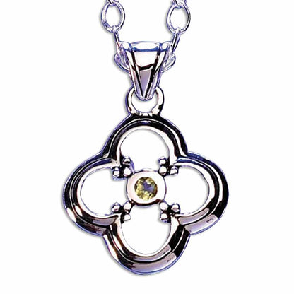 Triforium Cross with Peridot Necklace