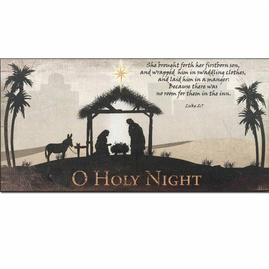 "O Holy Night" Nativity Wall Art
