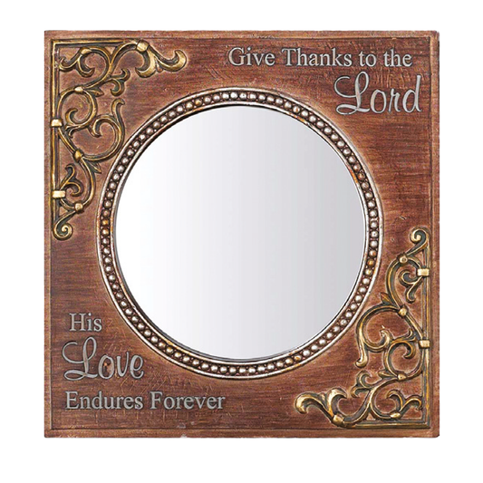 Give Thanks To The Lord Wall Mirror