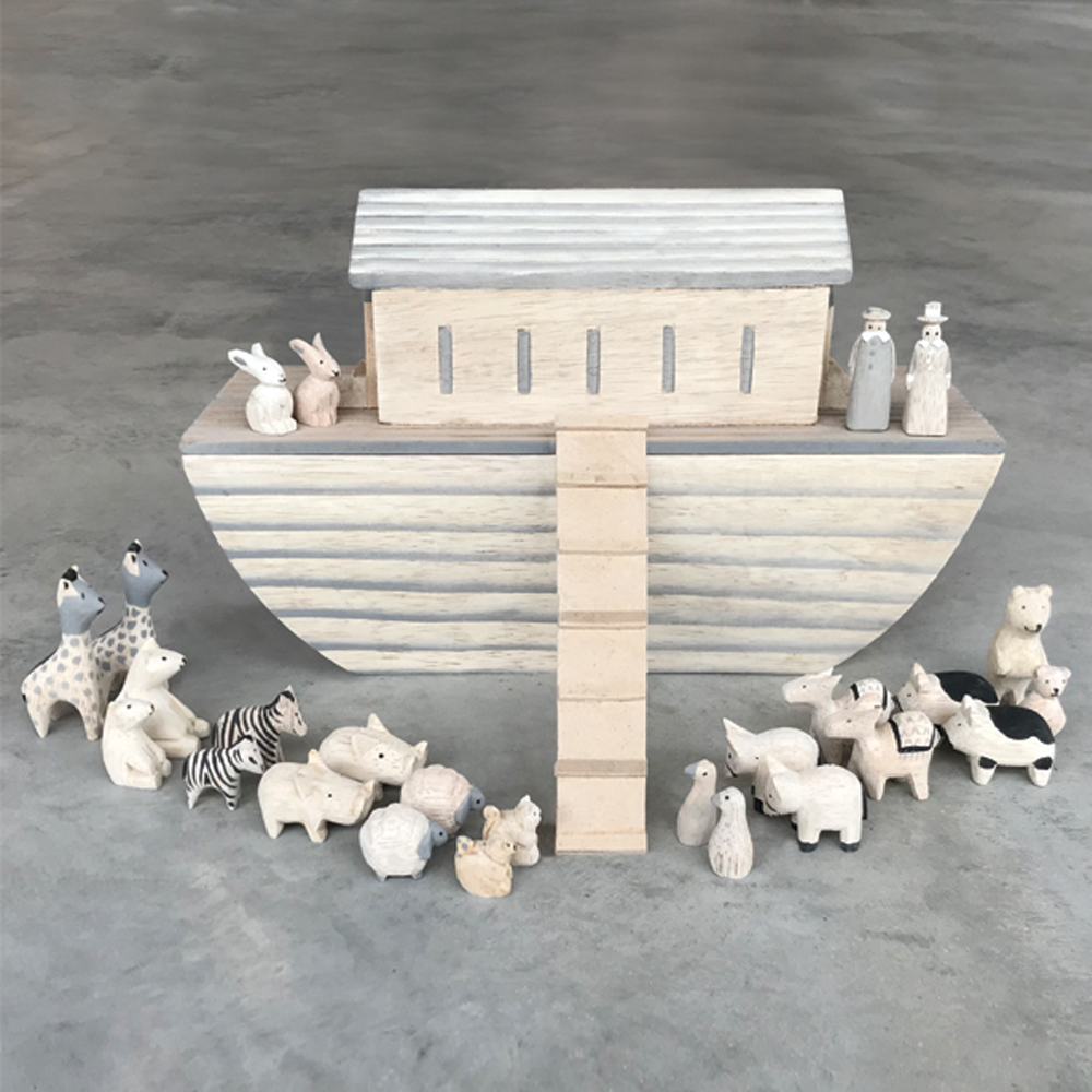 Natural Large Noah's Ark Set