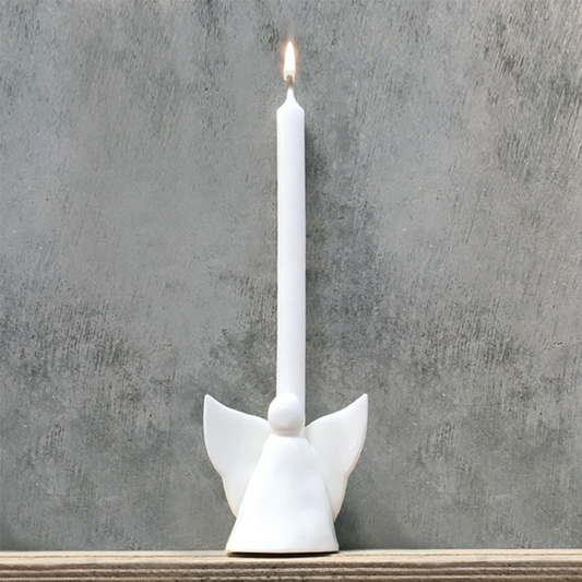 Candle With Holder - Angel