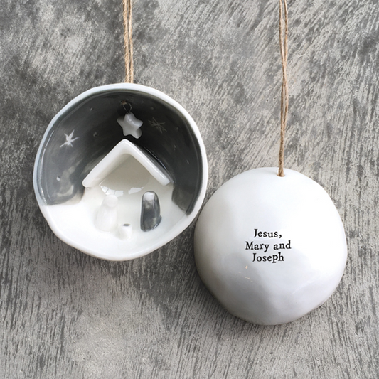 Jesus, Mary & Joseph Christmas Bauble