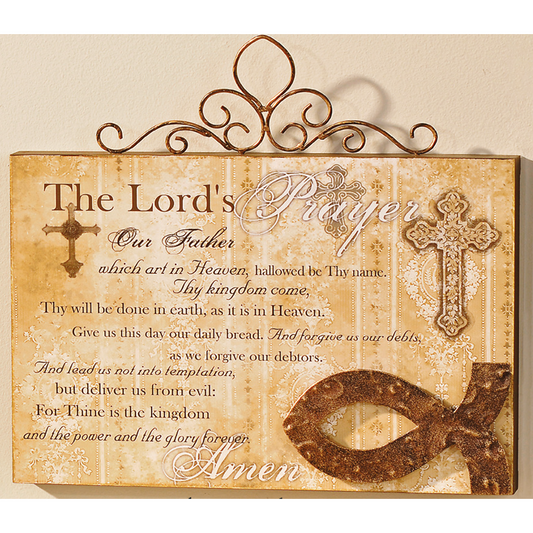 The Lord's Prayer Plaque