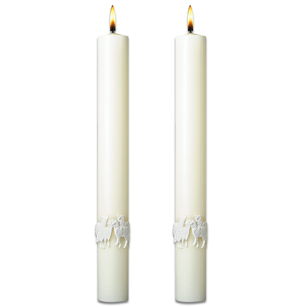 The Good Shepherd Complementing Altar Candles