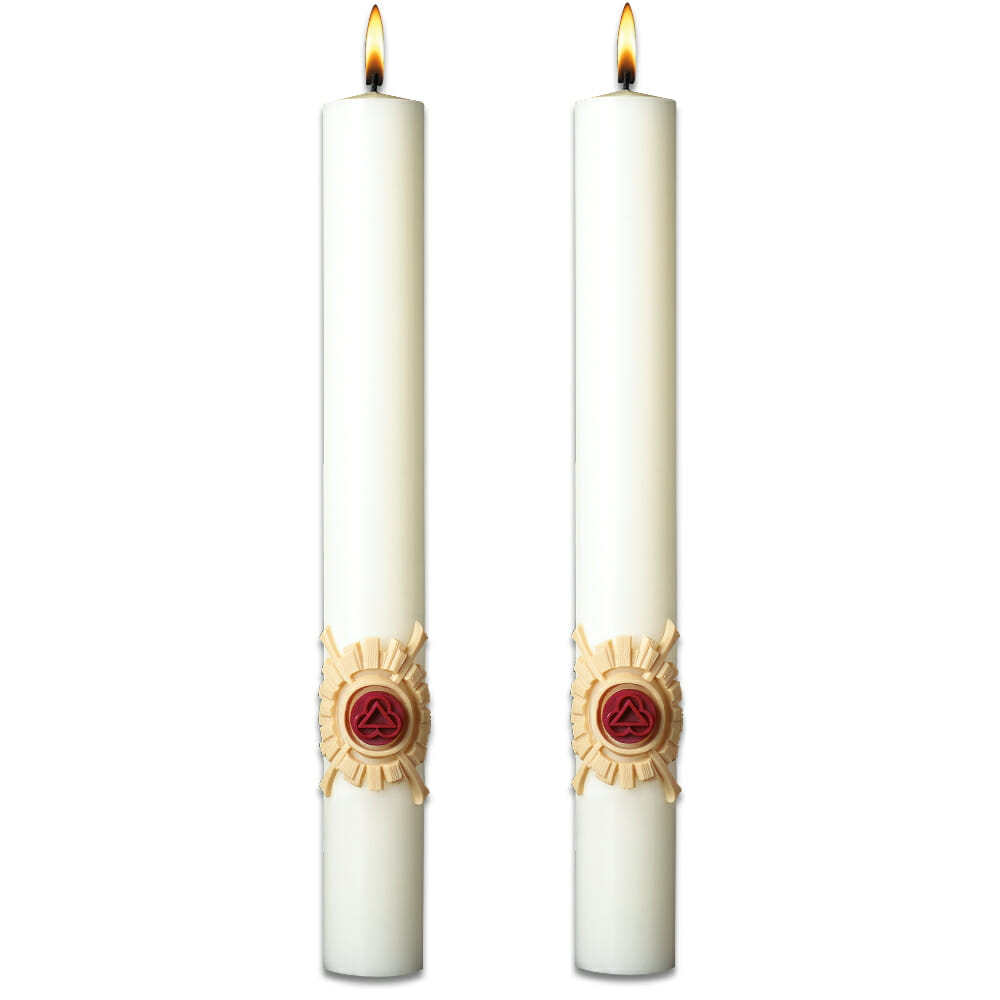 Holy Trinity Complementing Altar Candles
