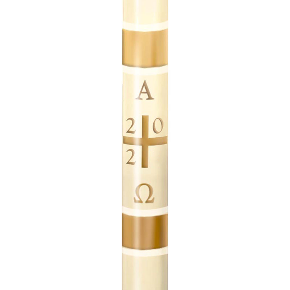 Plain Cross Paschal Candle