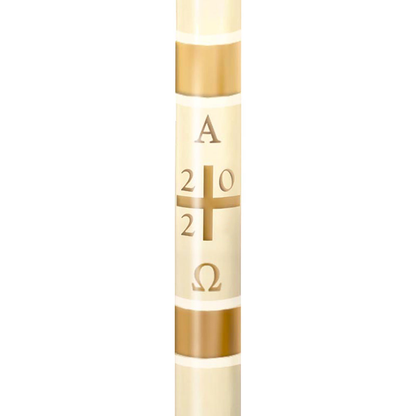 Plain Cross Paschal Candle