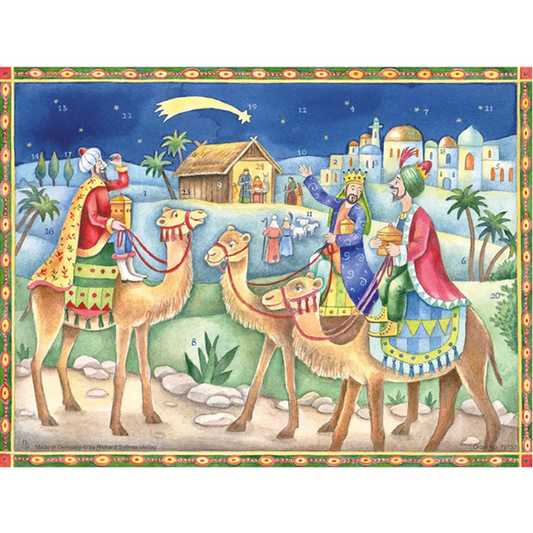 Three Kings On Camels Advent Calendar